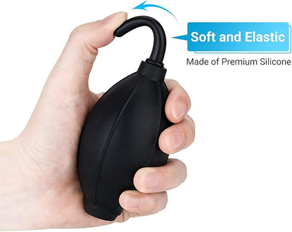 Soft Tip Silicone Super Air Blower Blaster Pump Dust Cleaner Include Micro