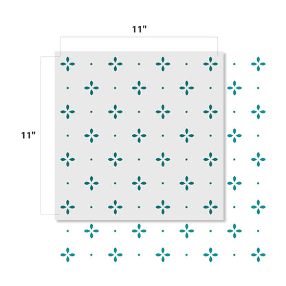 Petite Allover Pattern Stencil (10 mil Plastic) | Decor Stencils for Painting on Wood, Wall, Tile, Canvas, Paper, Fabric, Furniture and Floor | Reusable Stencil | FS118 by Designer Stencils