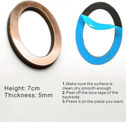 10 Pack Mailbox Numbers 0-9, 2.76 Inch High, Door Address Numbers Stickers for Apartment, House, Room, Office, Cars, Trucks, Bronze Plating Process Number Sign