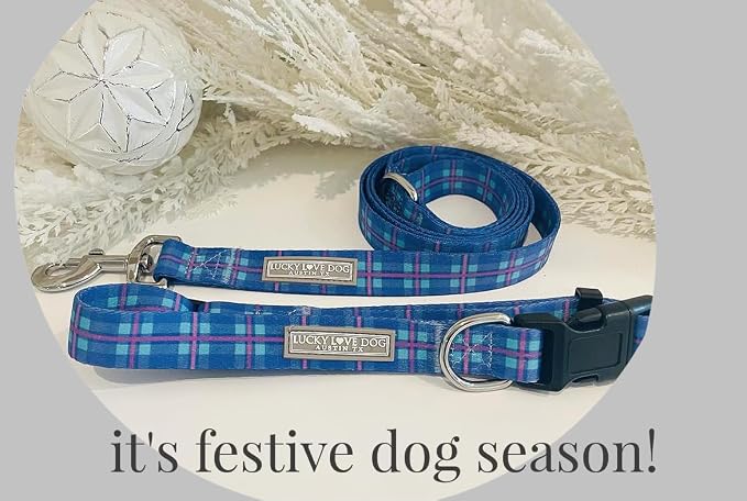 Lucky Love Dog - Adjustable Dog Collar with Easy Click Buckle for Medium Dogs, Durable, & Comfortable for Male & Female Dogs, Pet Collar for Puppies & Adult Ones - Scotty, Medium
