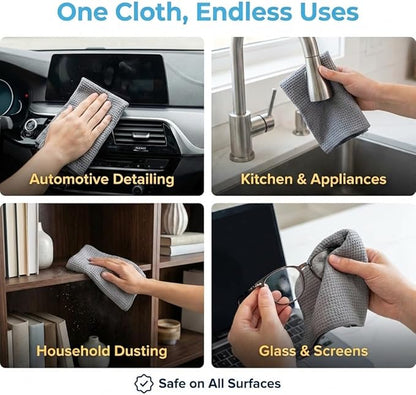 Waffle Weave Microfiber Cloths