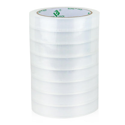 BOMEI PACK 8Rolls Clear Tape Refills for Dispenser, Transparent Gift Wrap Tape 3inch Core for Home, Office, 3/4inch x 60yds