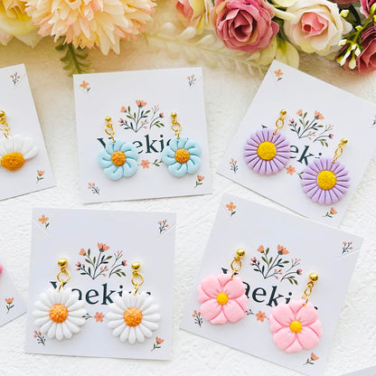 Flower Shape Polymer Clay Cutters Set – Molds and Clay Cutters for Polymer Clay, Floral Clay Earring Tools
