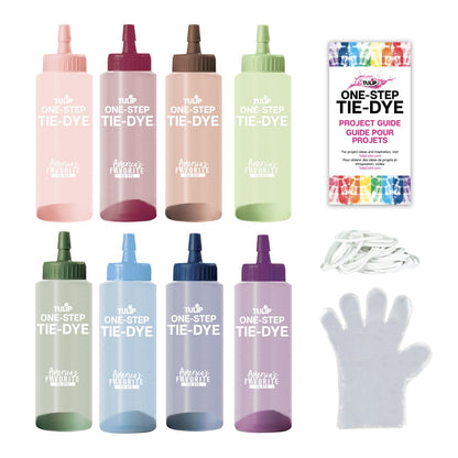 Tulip One-Step Tie-Dye Kit Desert Set, Easy for Beginner Skill Levels, 8 Easy Squeeze, Pre-Filled Bottles, Nature Inspired Wilderness Colors