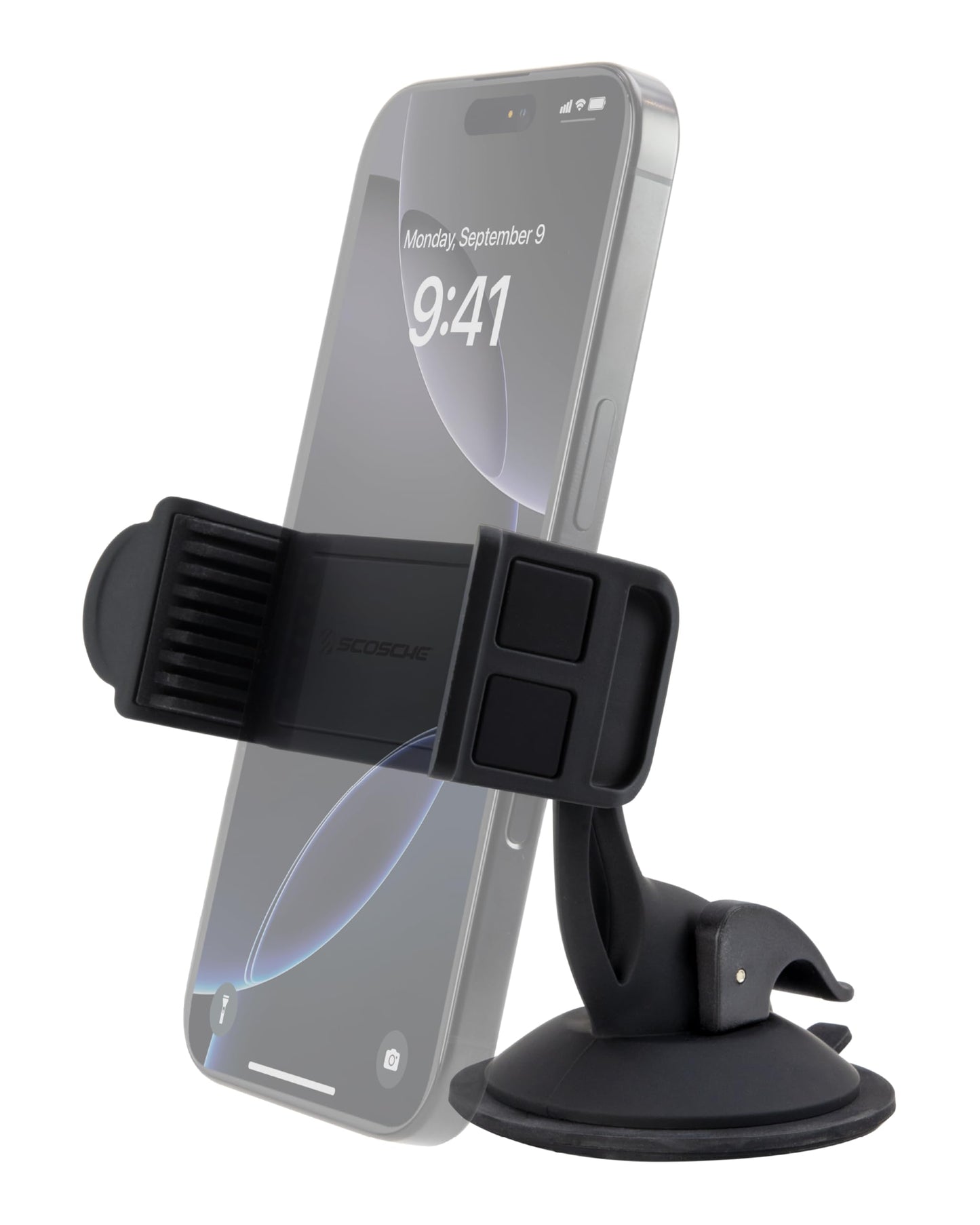Scosche SUFMPS-SP Universal Cell Phone Stand and Holder with Non-Slip Cradle, Foldable, Adjustable Non-Magnetic Mount for Home Office Desk or Travel Compatible with iPhone, Tablet and All Devices