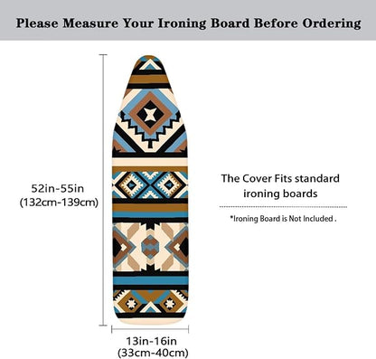 Aztec Ironing Board Cover, Soft Stain Resistant Ironing Board Protrctor