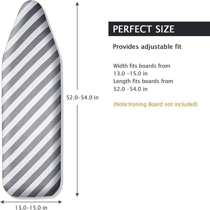 SheeChung Ironing Board Cover and Pad-15x54 Thick Ironing Board Covers