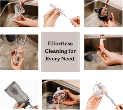 Haakaa Silicone Cleaning Brush Kit – Household Cleaning Brushes