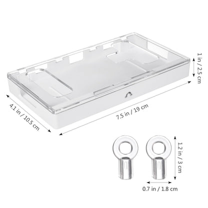 SHINEOFI Cell Phone Lock Box, Portable Phone Locker Case with 2 Keys, Transparent Mobilephone Jail Storage Box for Kids Students Adults Focus, Screen Self-control Timed Locking Container