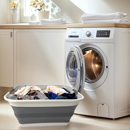 SAMMART 42L Collapsible Plastic Laundry Basket
