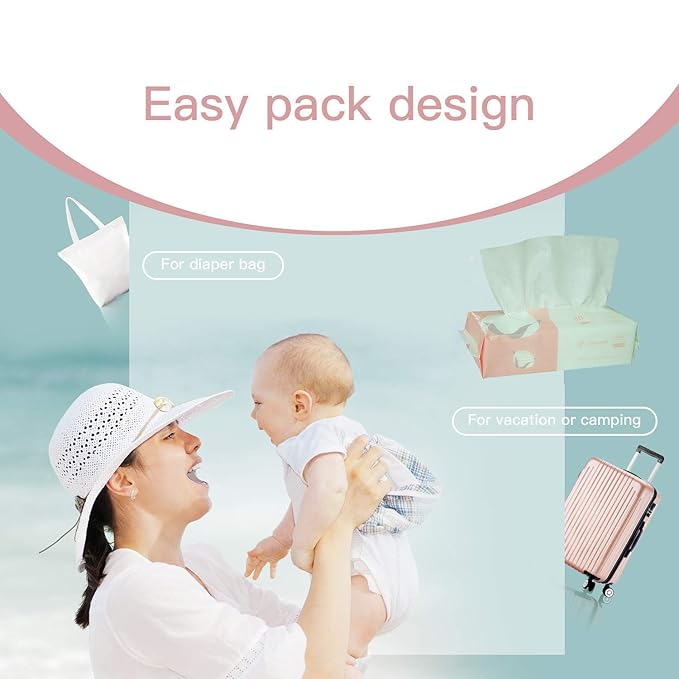 Extra Thick Dry Wipe, Disposable Face Drying Towel 100% Cotton, Lint-Free