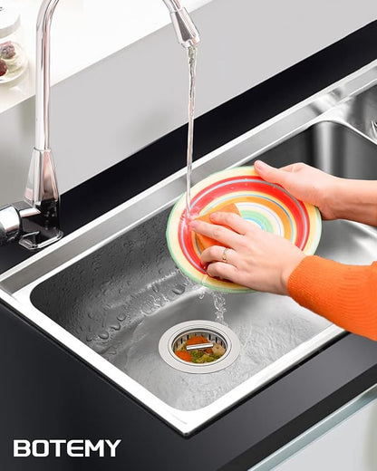BOTEMY B9171 Kitchen Sink Drain 3 1/2 Inch Kitchen Sink Drain Strainer Assmebly