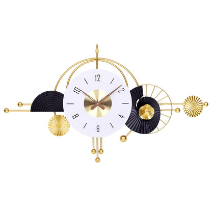 AXAORIRA Ideal Housewarming Gift: 38x22 Inch Modern Decorative Wall Clock, Battery Operated Silent Non-Ticking Large Analog Clocks for Living Room, Bedroom, Office, Entryway