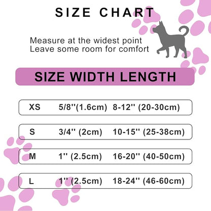 FURRYFECTION Reflective Dog Collar and Leash Set With Quick Release Buckle, Padded Neoprene Adjustable Nylon for Small Medium and Large Dogs (Small Collar+5FT Leash, Hot Pink)