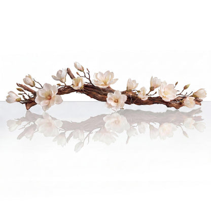 Modern Farmhouse Dining Table Centerpiece, Magnolia Driftwood