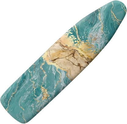 GLENLCWE Teal Marble Ironing Board Cover Modern Iron Board Cover Ironing