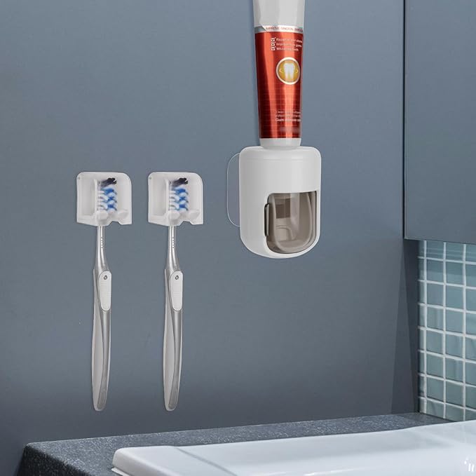 4 Pack Toothbrush Holder Wall Mounted