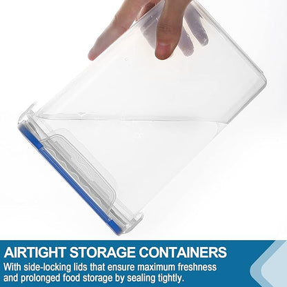 VERONES Large Tall Airtight Food Storage Containers, 10 PACK Plastic Airtight