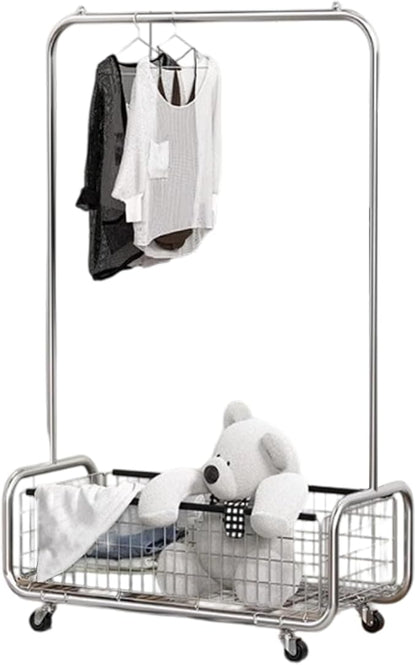 Garment Rack With Storage Baskets, Clothing Rack