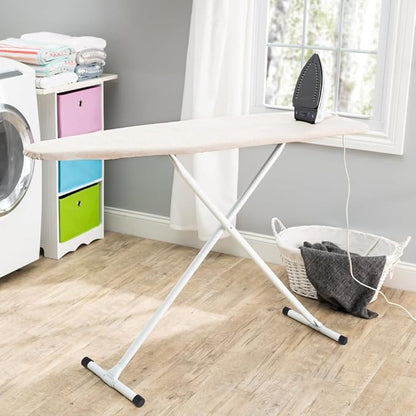Full Size Ironing Board with Cover & Pad – USA-Made with Enhanced Grip Feet