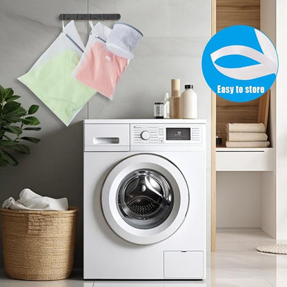3Pcs Mesh Laundry Bags for Washing Delicates,