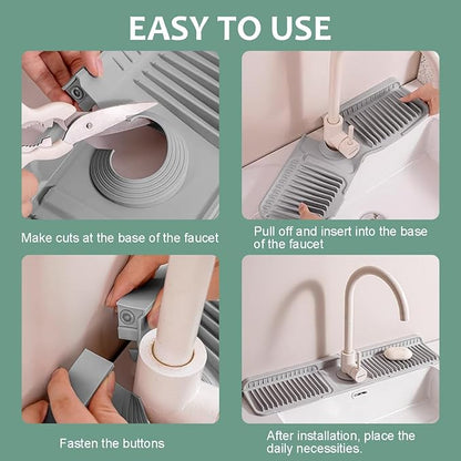 24 Inch Upgraded Draining Mat Folding Faucet Mat