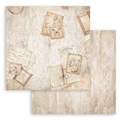 Stamperia - Scrapbook Paper Pad for Scrapbooking, Albums, Card Making, Bullet Journalling and More, Acid Free, Double-Sided, Perfect for Hobbies, Crafts, and Gifting (Quiet Days) (20.3 x 20.3cm)