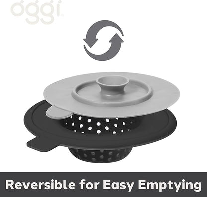 OGGI Silicone Sink Strainer & Stopper Set- Great Kitchen Sink Strainer