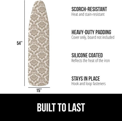 The Original GORILLA GRIP Ironing Board Cover and Pad, Silicone Coating