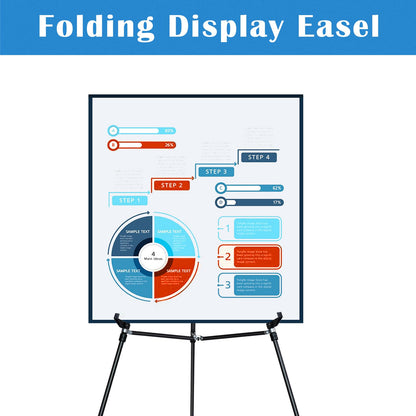 Falling in Art 70" Adjustable Aluminum Display Easel Stand, Versatile Tripod Easel for Artistic Presentations Stand, Lightweight and Sturdy for Art Shows, Exhibitions, and Studios, Holds 20 lbs
