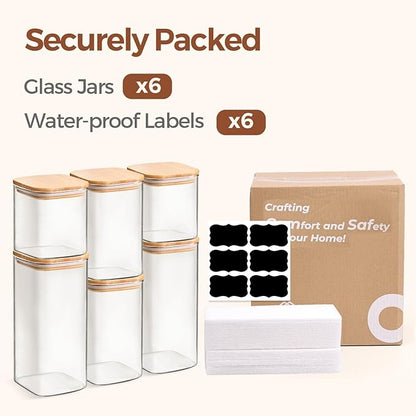 ComSaf Airtight Glass Storage Canister