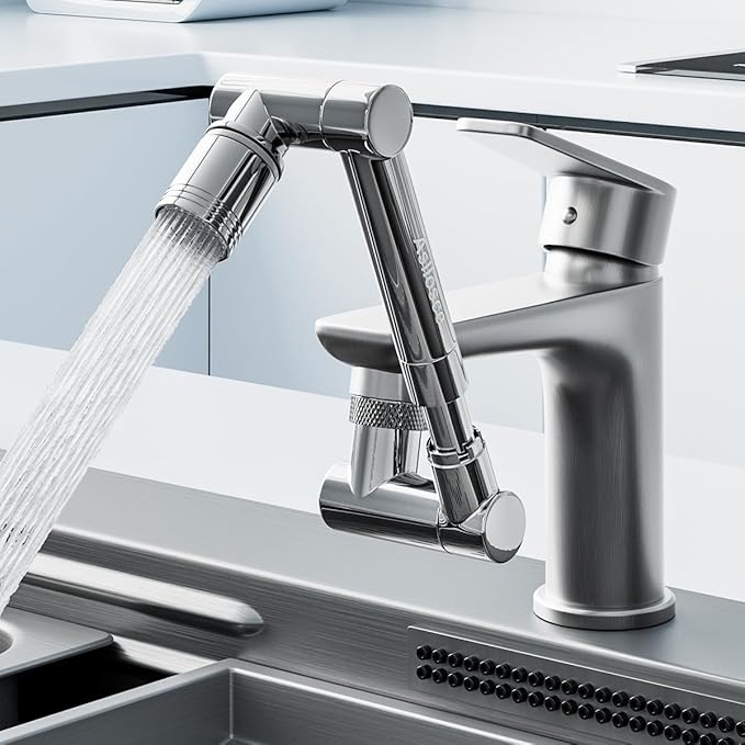 1440° swivel faucet extender, sink faucet aerator extender, swivel extendable
