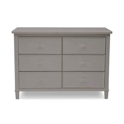 Delta Children Haven 6 Drawer Dresser with Interlocking Drawers - Greenguard Gold Certified, Grey