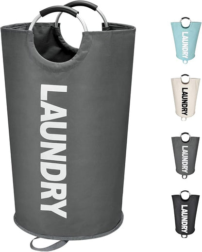125L X-Large Laundry Basket, Freestanding Tall Clothes Hamper, Collapsible