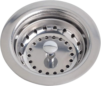 Hydro Master Kitchen Sink Basket Strainer Standard Drains, Stainless Steel
