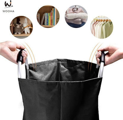 WOOHA 125L Large laundry basket, Collapsible laundry hamper, Tall Clothes