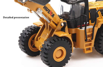 Ailejia 1/50 Scale Diecast Wood Grab Construction Vehicle Toys Timber Grab Truck Heavy Wooden/Building Articulated Alloy Construction Vehicle Model Engineering Car Toy boy Gift (Wood Grab)