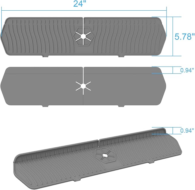 Faucet Guard - 90 Foldable Drain Mat