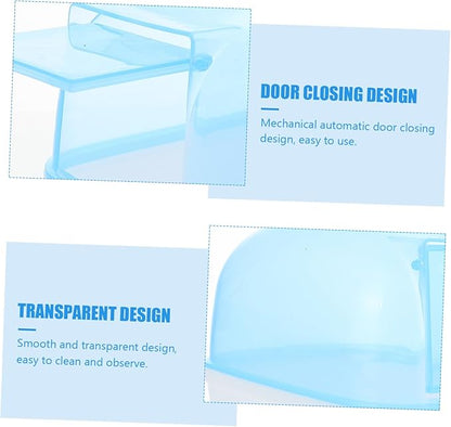 Toddmomy 2pcs Hamster Bath Container Removable Tray Dust Hamster Bathroom Chinchillas and Animals Bath