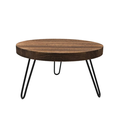 FESTLOVE Wood Plant Stand Indoor Outdoor, 12'' Wooden Planter Stands Fit 5-15 Inch Pot, Plant Stool Flower Pot Stand Gardening Display Pedestals for Decor Living Room Balcony, Office, Patio