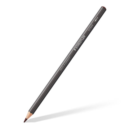 Staedtler Water-Soluble Tinted Graphite Pencils, Watercolor Artist Set, Pre-sharpened, 12 Colors in Metal Tin, 14610T M12