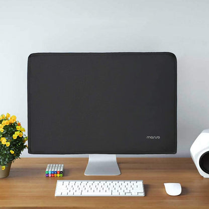 MOSISO Monitor Dust Cover 22, 23, 24, 25 inch Anti-Static Dustproof LCD/LED/HD Panel Case Computer Screen Protective Sleeve Compatible with iMac 24 inch, 22-25 inch PC, Desktop and TV, Black