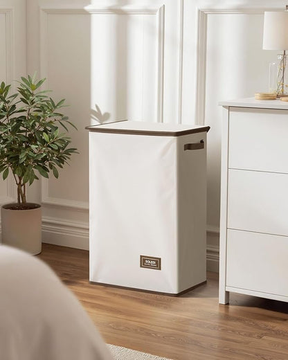 SOLEDI Laundry Hamper with Lid 90L Large & Tall Collapsible Laundry Basket