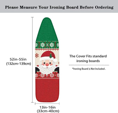 Santa Claus Print Ironing Board Cover 15x54 Inch Household Iron Board Covers