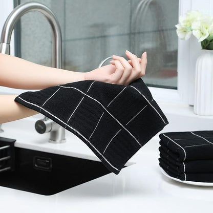 Glynniss Kitchen Towels and Dishcloths Set, Absorbent Dish Towels and Dish