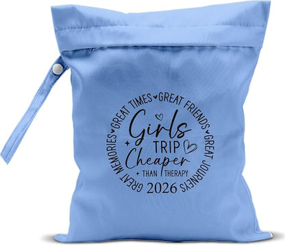 Girls Trip Gifts Wet Dry Bag, Beach Bag Wet Bag Favors,