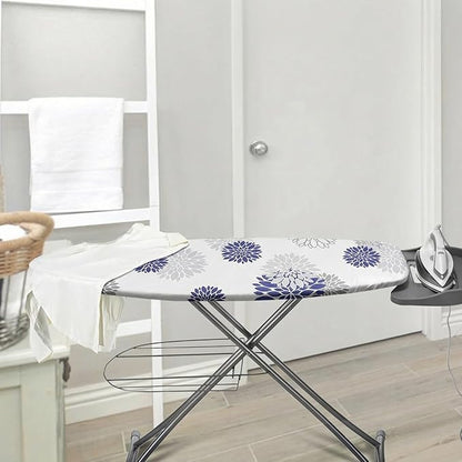 SheeChung 14x42 Inch Over-The-Door Ironing Board Cover and Pad, Cotton Cover