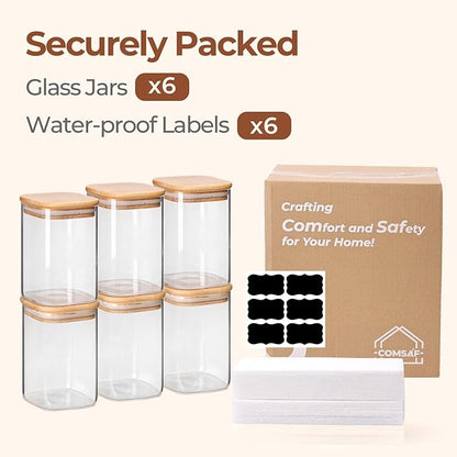 ComSaf 1.2 QT Glass Storage Containers