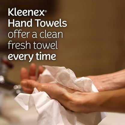 Kleenex Disposable Paper Hand Towels, 6 Boxes, 60 Tissues per Box, Packaging