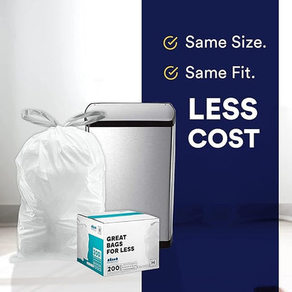 Plasticplace Custom Fit Trash Bags Compatible